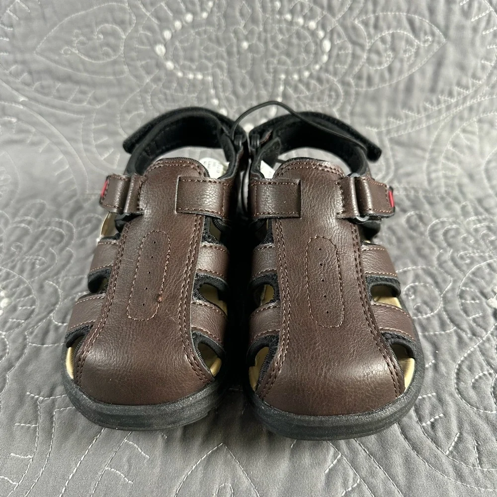 Thereabouts Toddler Boys Brown Lil Flow Strap Sandals NWT Size baby/toddler 5